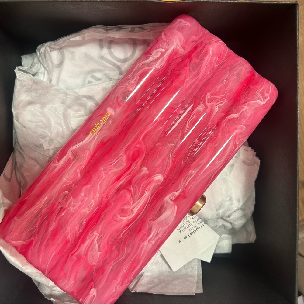 Cult Gaia clutch, dragonfruit color, never worn, new with tags